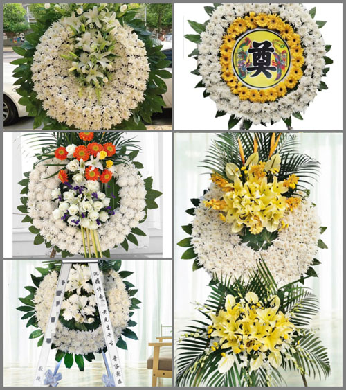 广东梅州市五华县安流镇里江村花圈速递